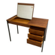 Scandinavian desk in teak & metal 1960s