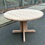 Extendable round dining table Rainer Daumiller for Hirtshals Sawaerk 185