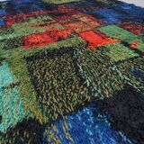 Abstract high pile rya rug from Gilde Muster, 1970