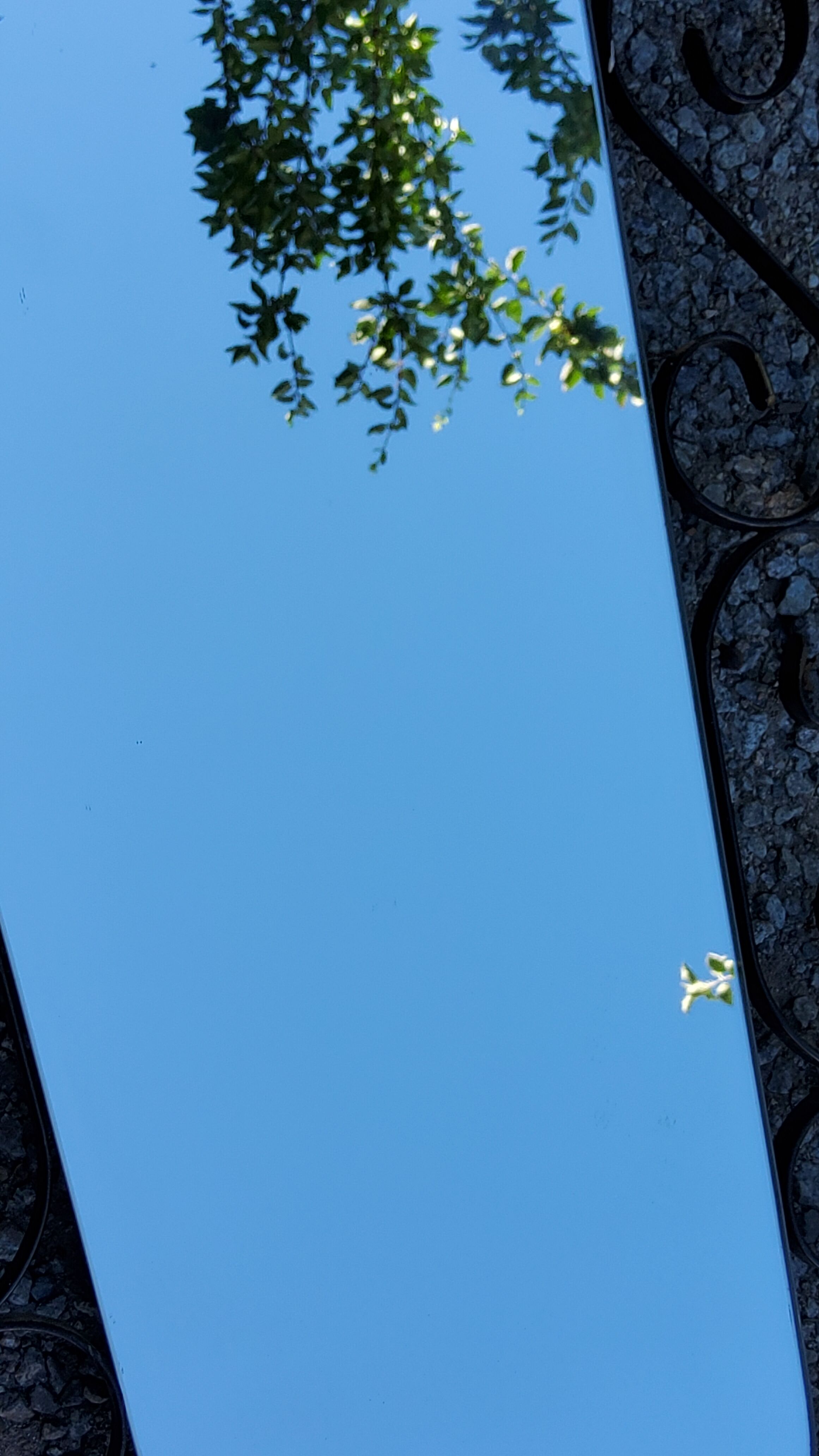 Mirror mirror of the 60s metal black and gold