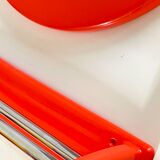 Round orange wall mirror by syla 70 years