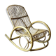 Rocking chair in vintage rattan from Rohe Noordwolde