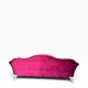 XL vintage fuchsia baroque armchair/sofa