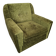 Mid-Century Czechoslovak Green Plush Armchair, 1970s