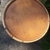 Rattan side coffee table