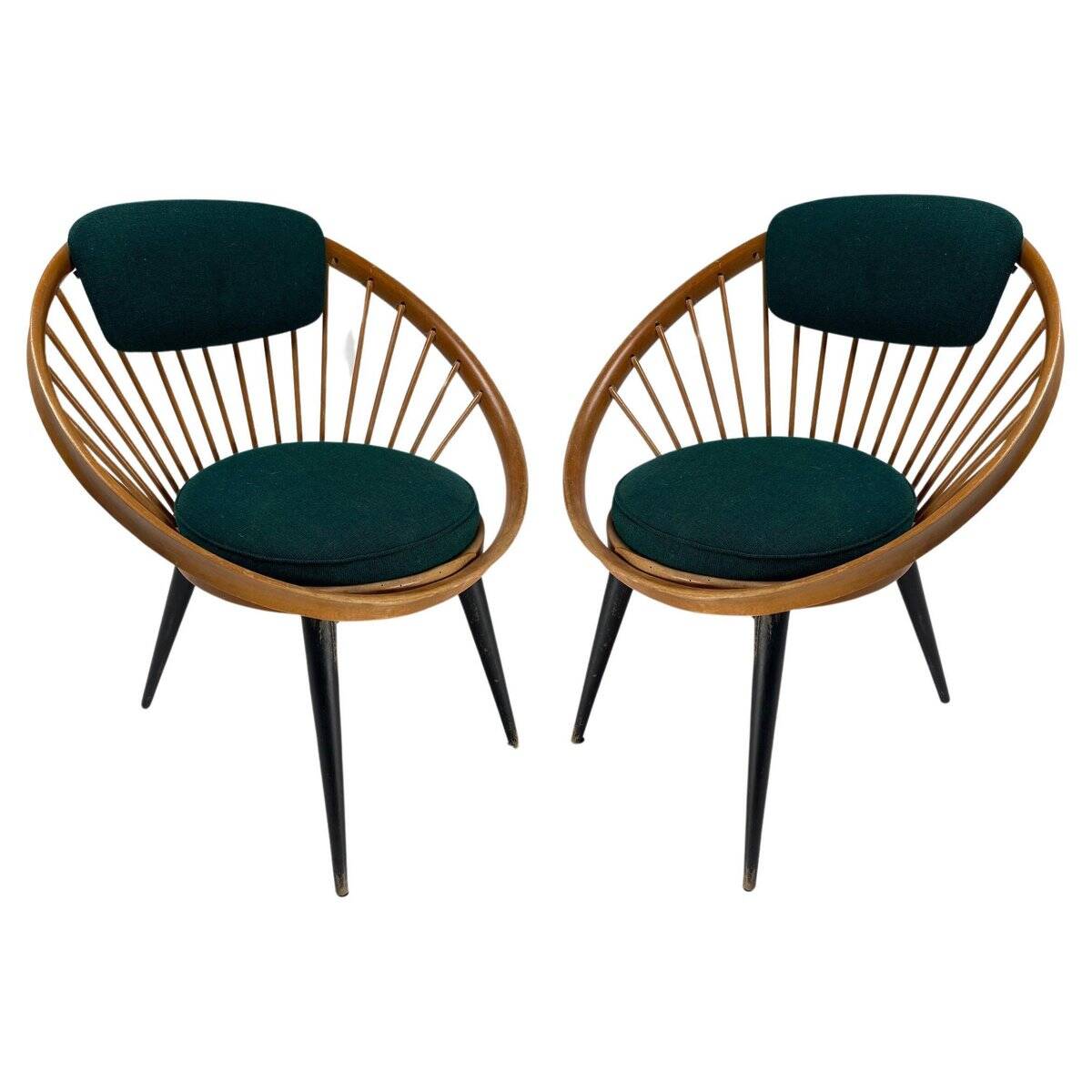 Fauteuil rond attribué à Yngve Ekström pour Swedese, Suède, années 1960