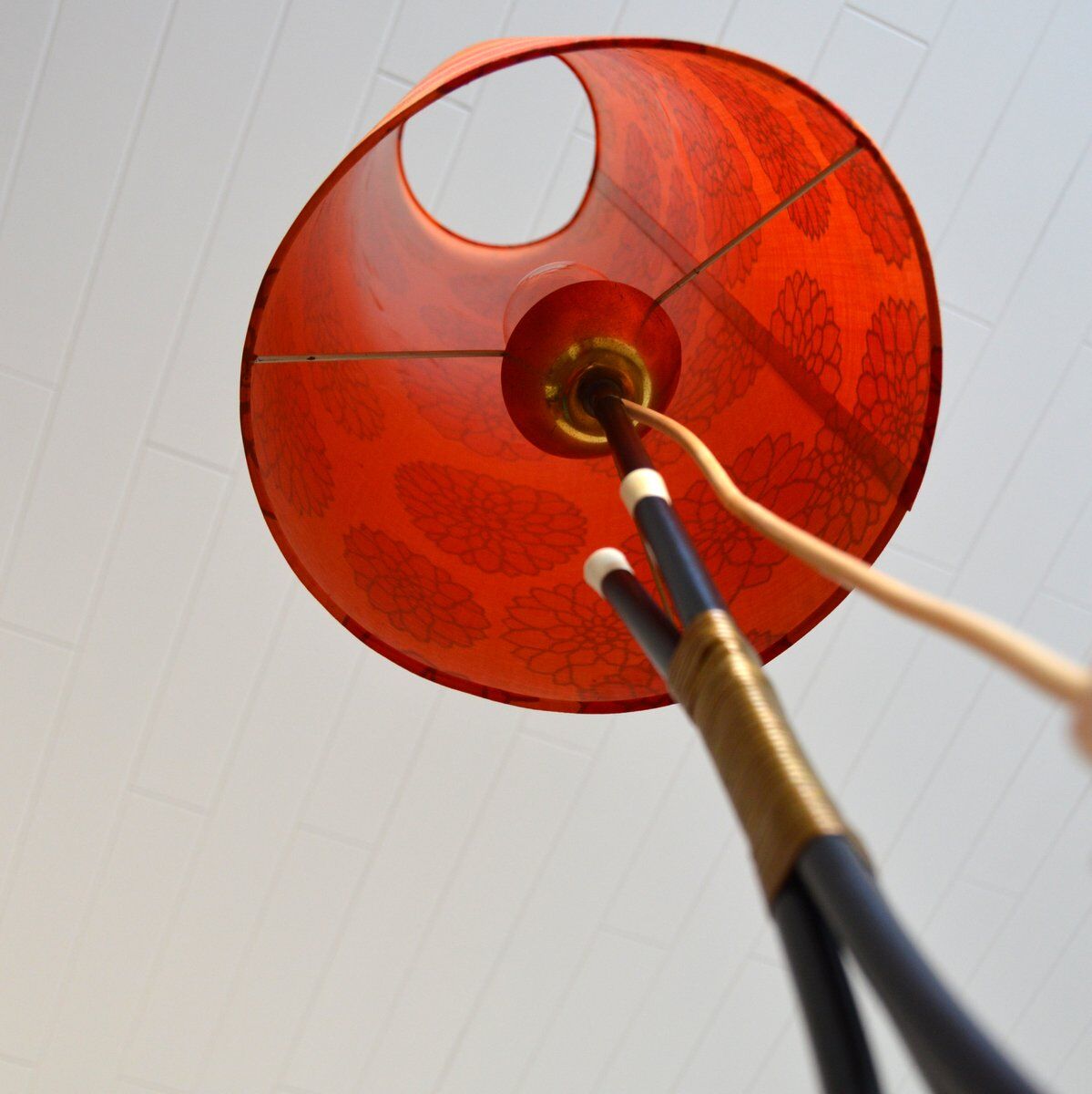 Vintage tripod floor lamp 1950s