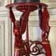 Athenian carved wood, red patina imitation of red marble