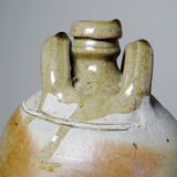 Small old oil jar 19th century French craftsmanship Puisaye