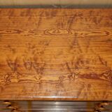 Large Victorian chest of drawers in solid pine from around 1880.