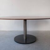 Oval walnut table by Alfred Hendrickx for Belform Belgium 1962