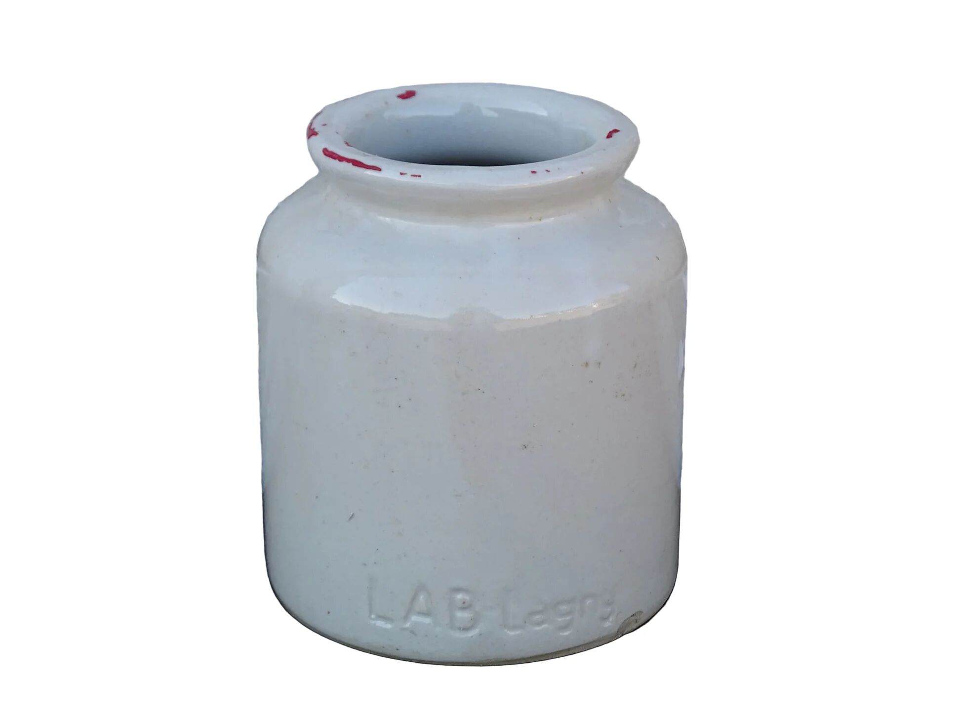 Pot à moutarde vintage français en grès