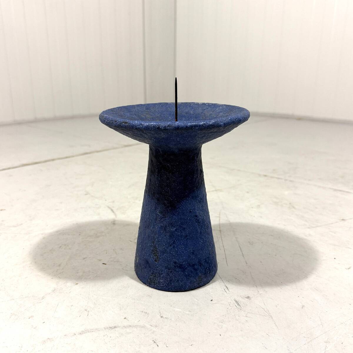 Blue ceramic candle holder 1960’s