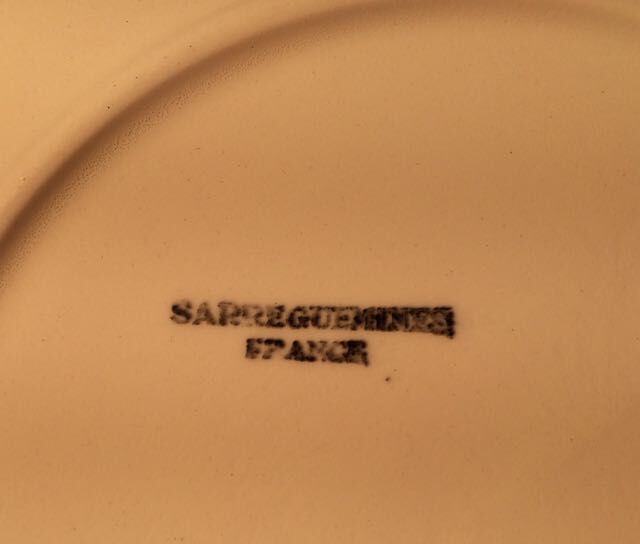 5 plates to dessert "Saarguemines" suite