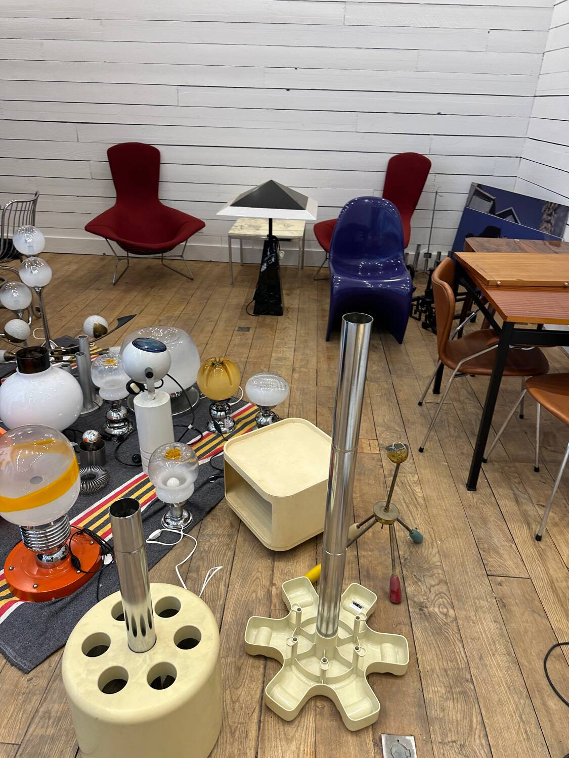 6 designer rattan chairs