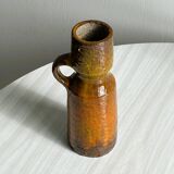 Poterie colorée - Vase en céramique, style rustique et artisanal.