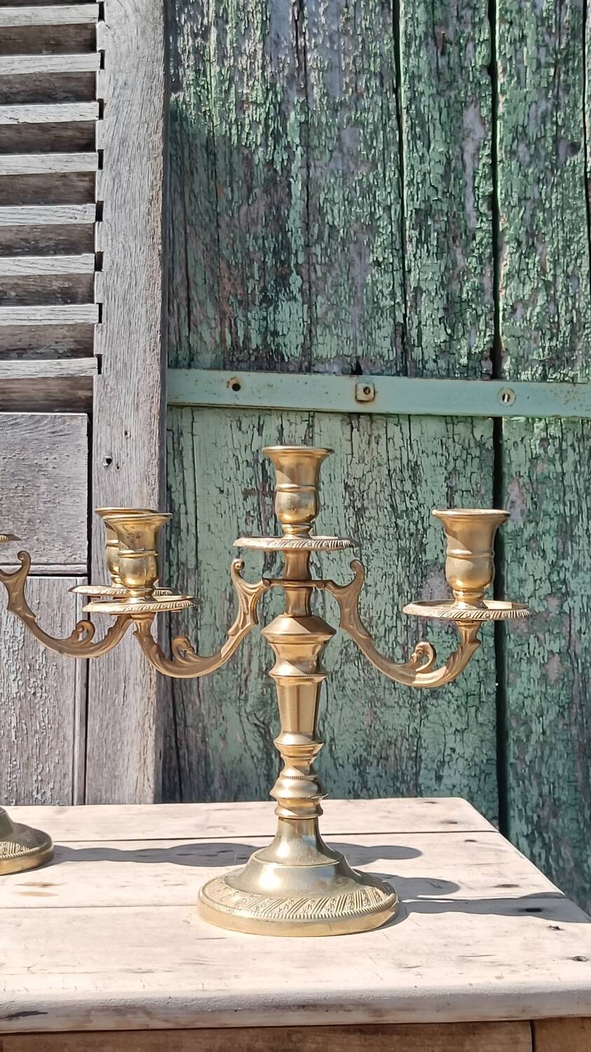 Pair of Italian candlesticks