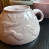 Two pink haviland porcelain teacups