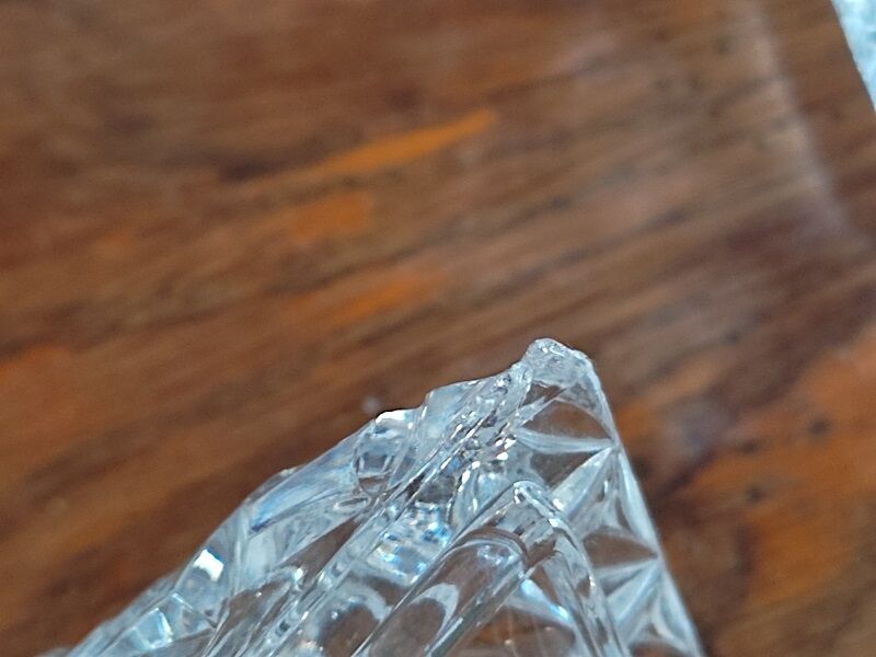 Vintage antique molded glass candy dp 1021F65