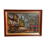 Oil on canvas-Montmarte