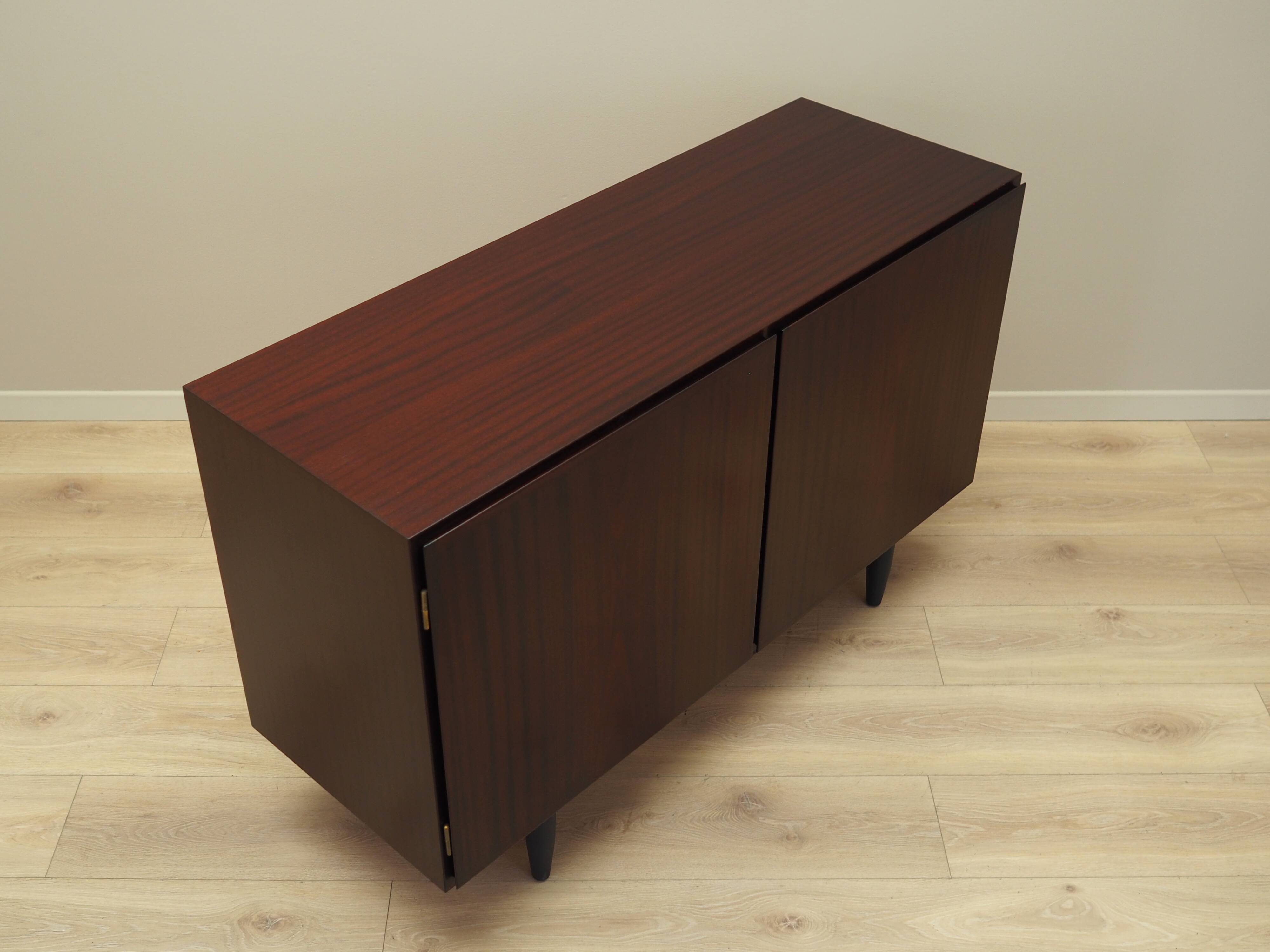 Mahogany cabinet, Danish design, 1970s, manufactured by Omann Jun