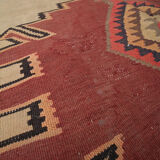 Vintage Persian Kilim Rug, Handwoven Flat-woven Carpet Area Rug- 175x295cm