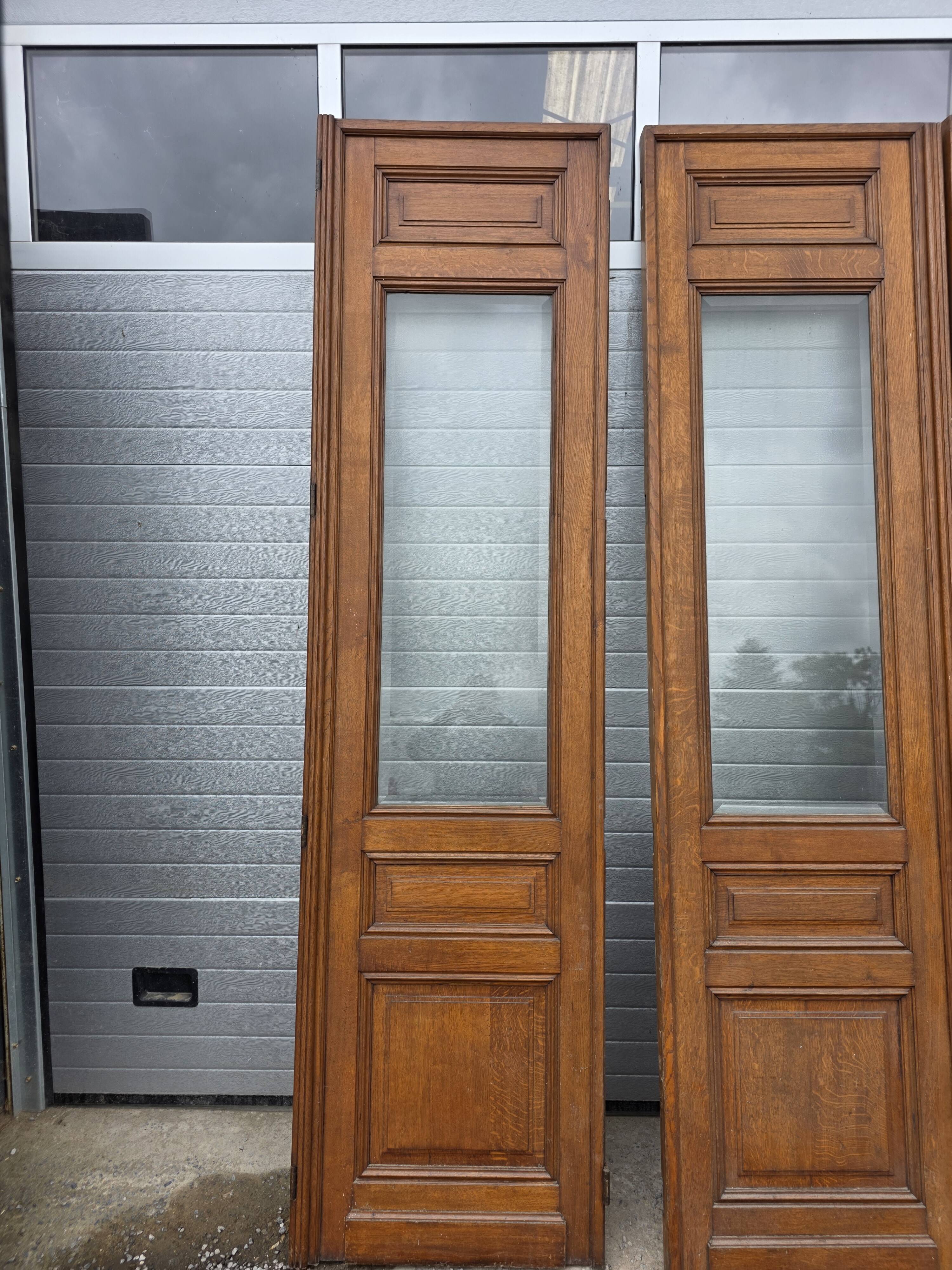 4 solid oak partition doors (high quality)
