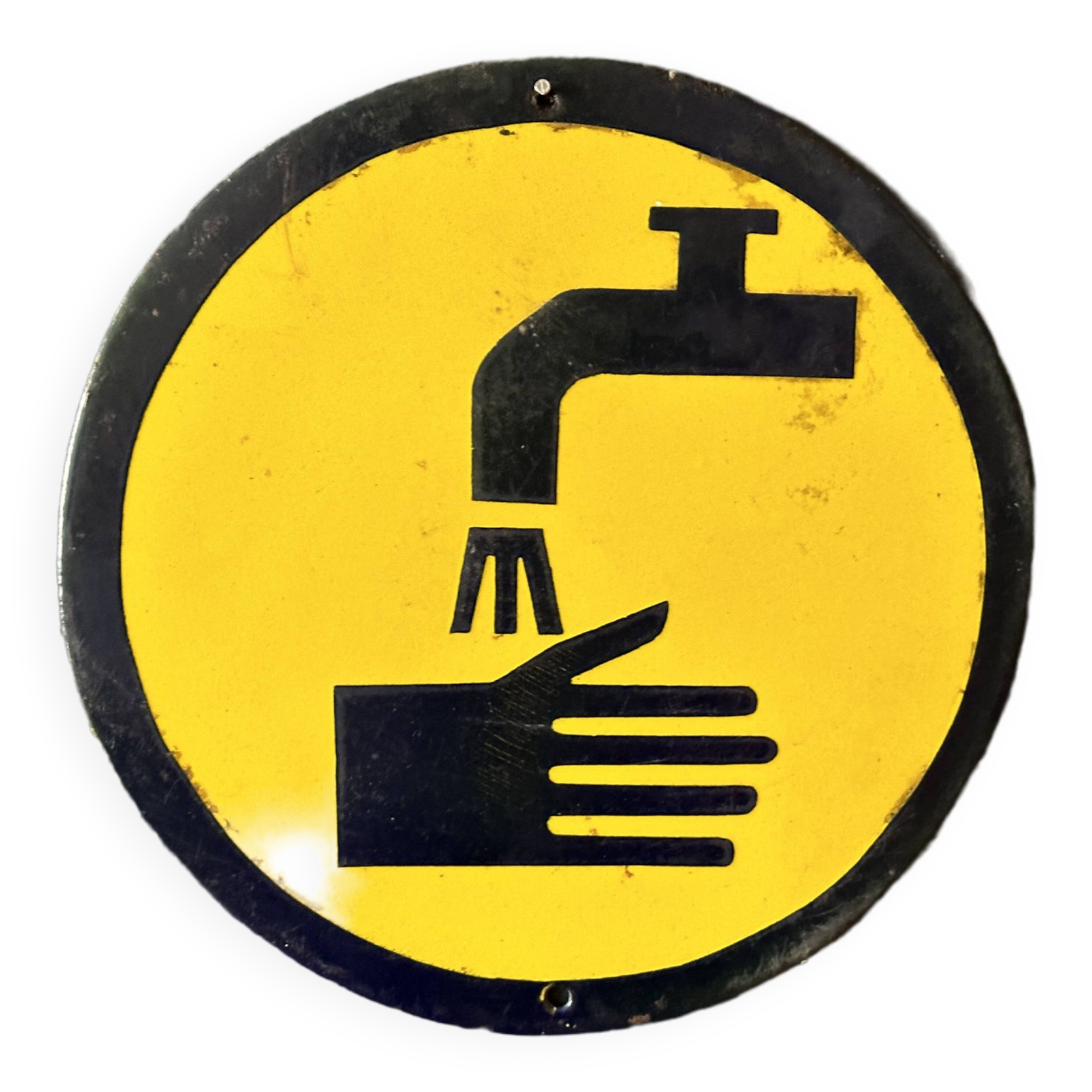 Wash your hands sign vintage european industrial enamel signs decoration