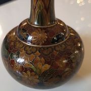 Pied de lampe en email cloisonné