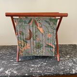 Wood and fabric magazine holders