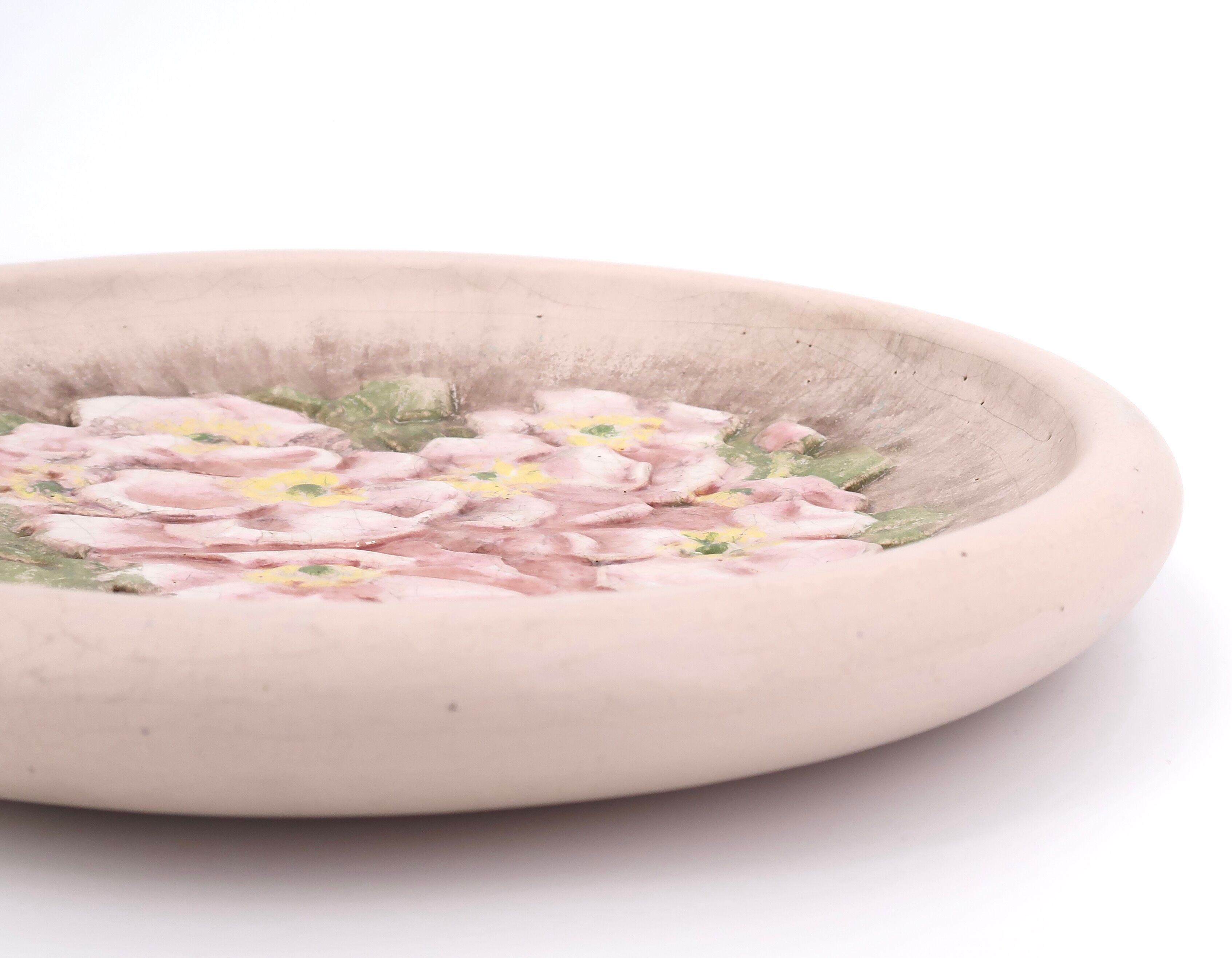 Ceramic wall dish by Louis Giraud