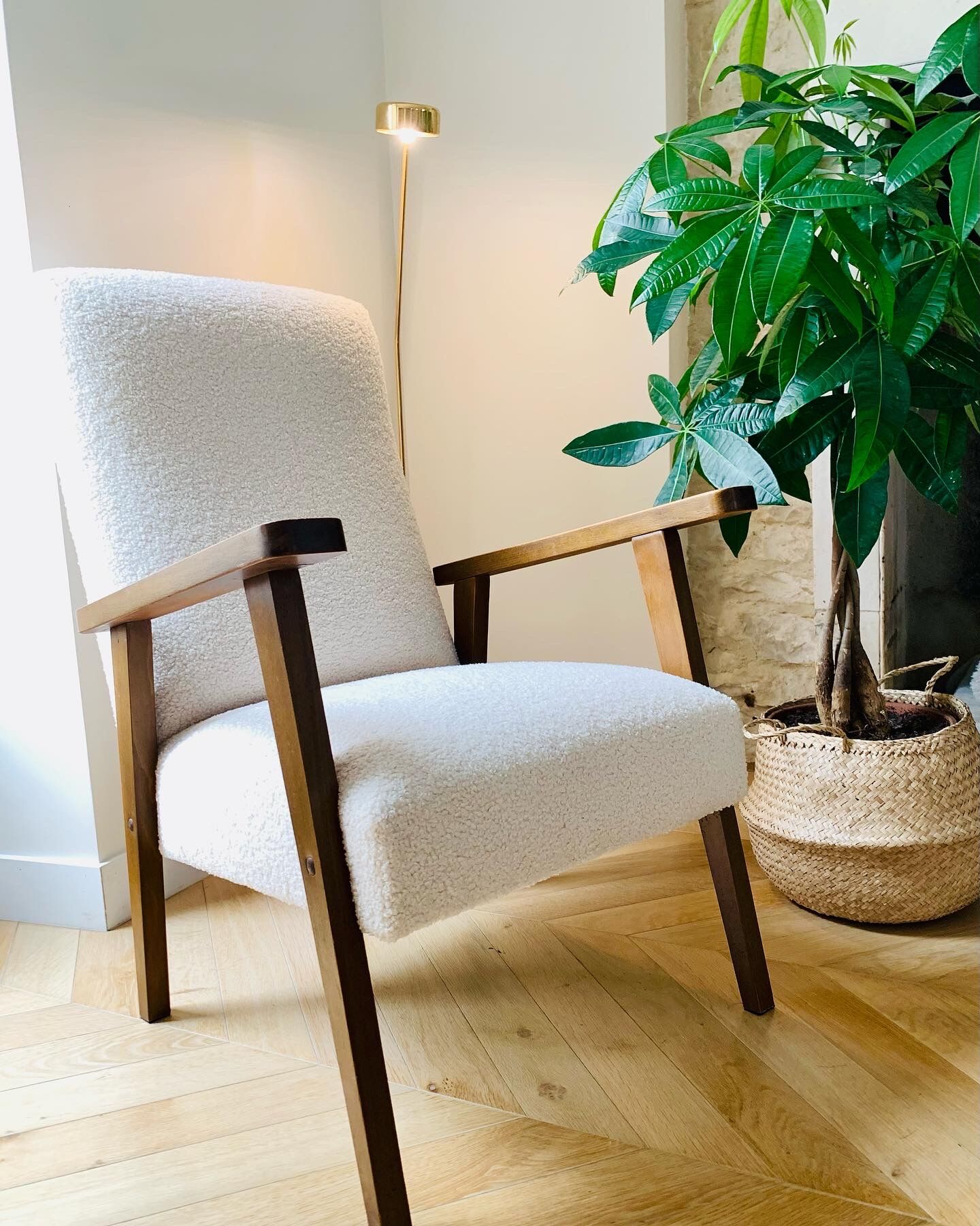 Renovated vintage armchair