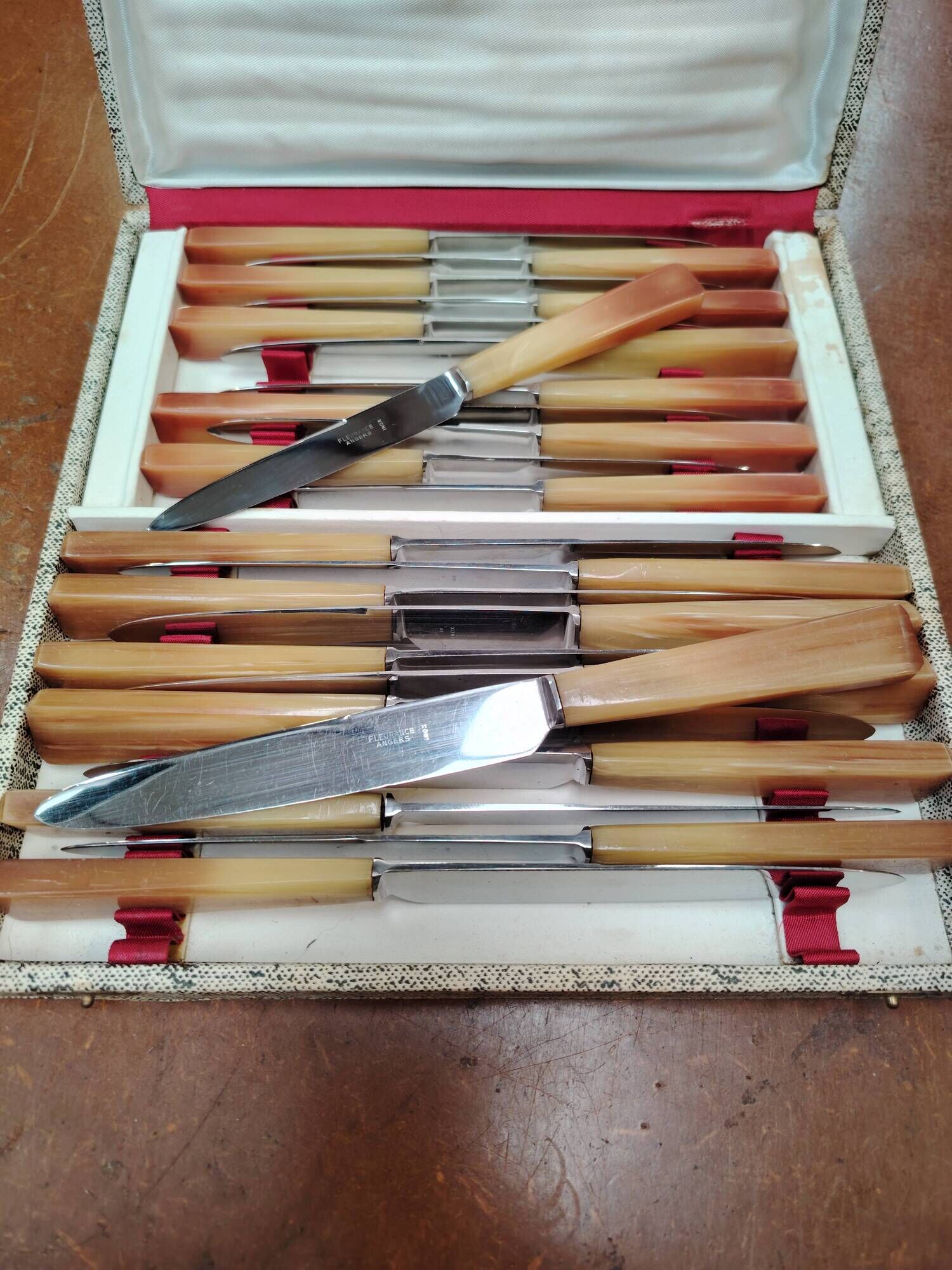 24-piece cutlery set Fleurance Angers in stainless steel - 1940s/50s