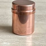 Set of 4 covered copper pots