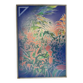 Feuillage, huile sur panneau de bois, signé Jean Noel Zanetti