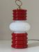Lampe lanterne design céramique vintage années 70
