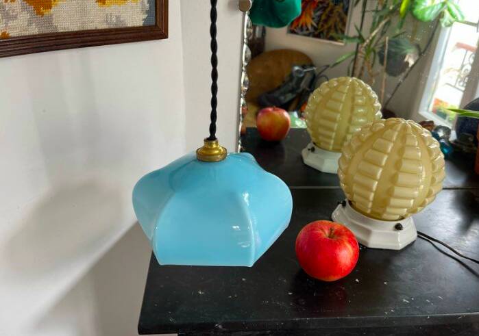 Mini opaline antique Art Deco