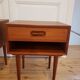 2 scandinavian bedside tables dyrlund