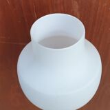 Scandinavian tea towel lamp teak and opaline circa 1960