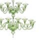 Monumental Modern Elegant "Rigadin" Murano Glass Chandelier