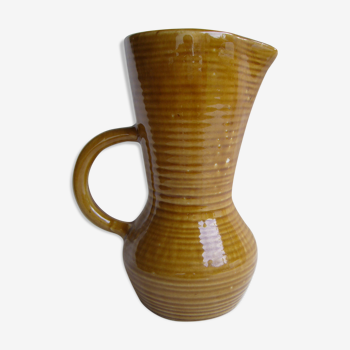 Vintage ceramic pitcher Digoin (France)