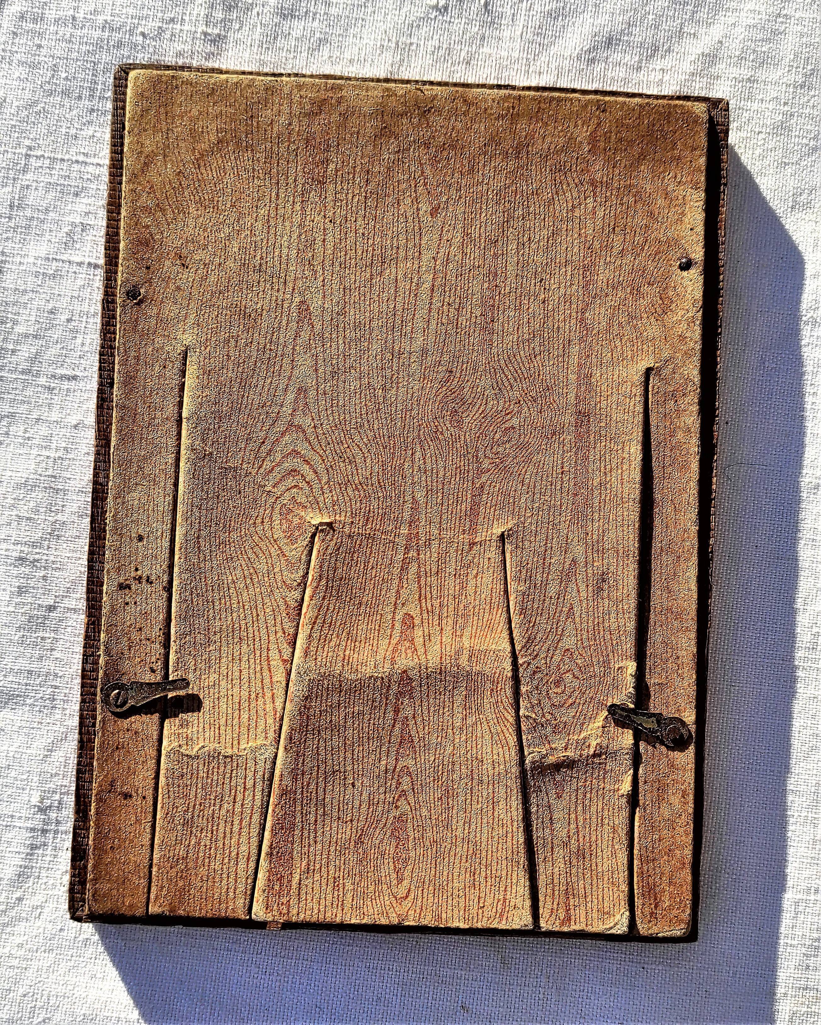 Ancien cadre photo en bois sculpté vers 1920/1930