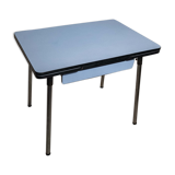 Blue formica table