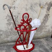 Porte parapluie canne en fonte émaillée