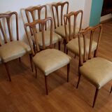 Set of 6 mid-century modern chairs, Italy, 1960s