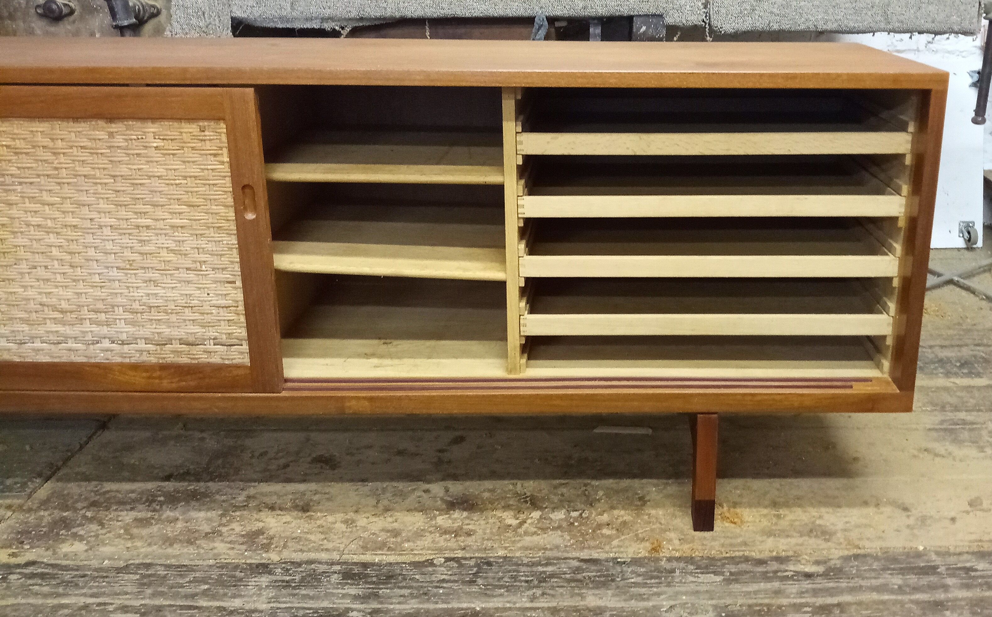 Rare sideboard by Hans Wegner for Ry Möbler, RY-26 in teak