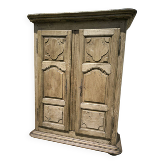 Small Louis XIV period cabinet in natural solid oak