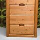 Vintage solid pine chest of drawers Danish Scandinavian style 1980s