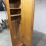 Art Deco carved oak wardrobe - Flemish workshop circa 1930