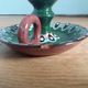 Trojan glazed ceramic cellar rat candle holder Bulgaria